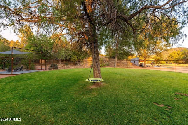 view of yard featuring a patio