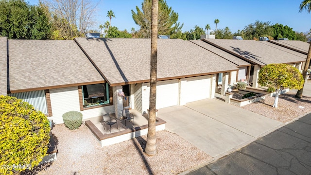 view of front of house with a patio