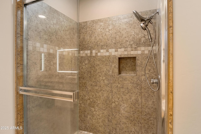 bathroom with walk in shower