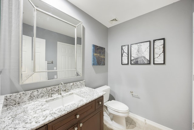 2727 S Balboa Dr, Gilbert, AZ 85295 - bathroom featuring toilet, vanity, and baseboards