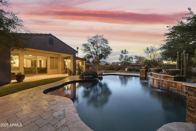 2727 S Balboa Dr, Gilbert, AZ 85295 - view of pool with a patio area and a fenced backyard