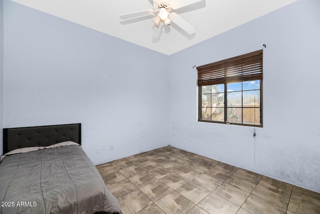 unfurnished bedroom with a ceiling fan