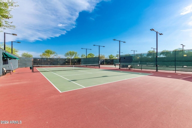 view of sport court