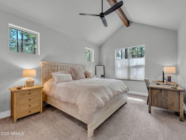 956 S Torrey Pines Dr, Williams, AZ 86046 - bedroom with light carpet and ceiling fan