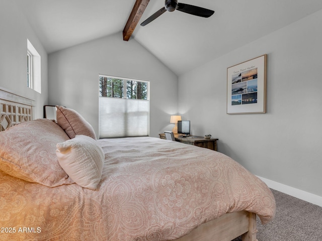 956 S Torrey Pines Dr, Williams, AZ 86046 - carpeted bedroom with baseboards and a ceiling fan
