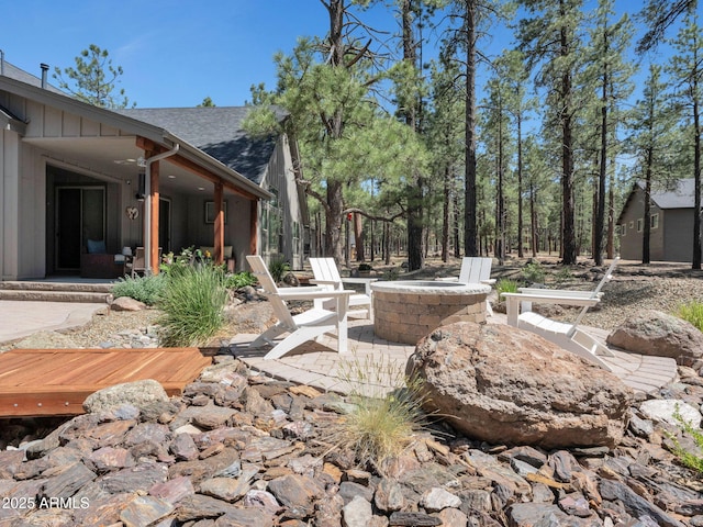 956 S Torrey Pines Dr, Williams, AZ 86046 - view of yard with a deck and a patio area