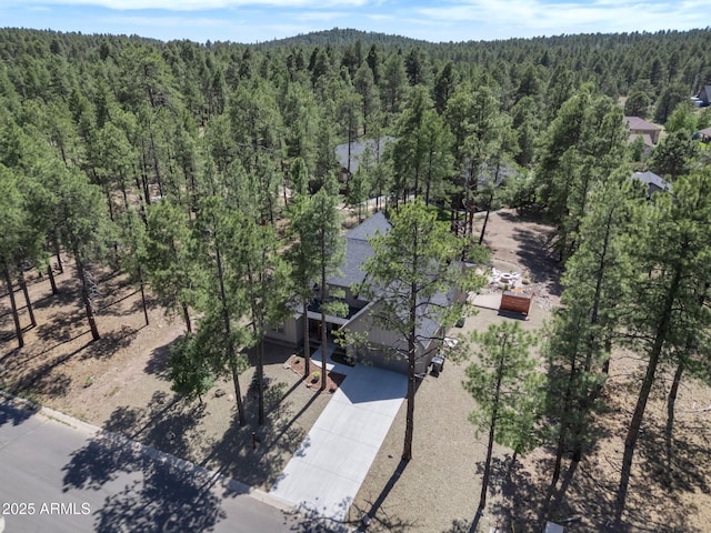 956 S Torrey Pines Dr, Williams, AZ 86046 - view of subject property with a heavily wooded area