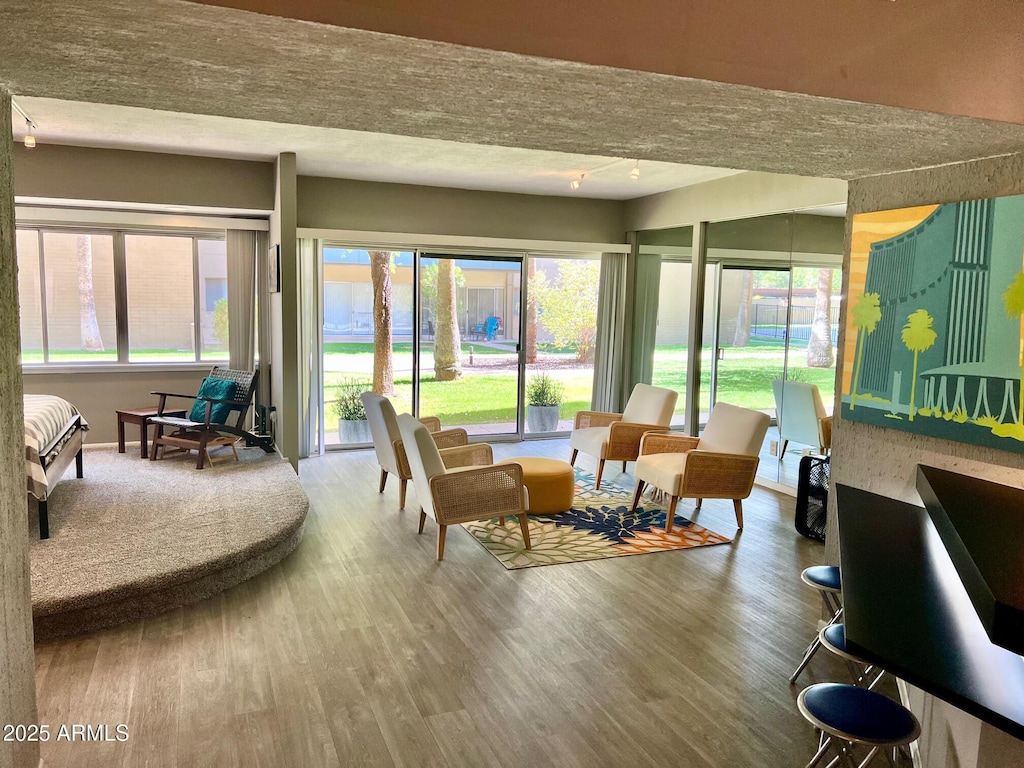 view of sunroom