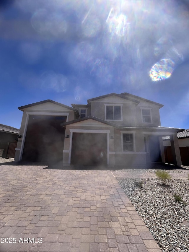 18759 E Panchito Dr, Gold Canyon, AZ 85118 - view of front of home with decorative driveway and an attached garage