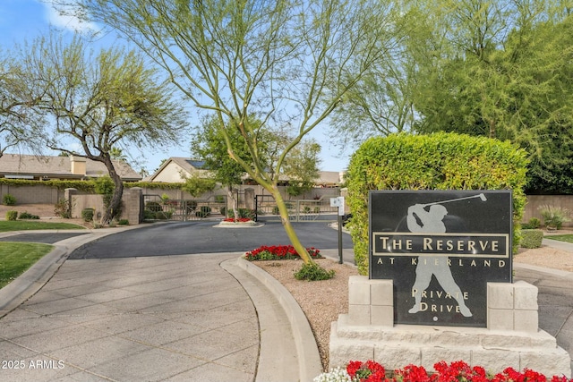 6929 E Montreal Pl, Scottsdale, AZ 85254 - community / neighborhood sign with fence and a gate