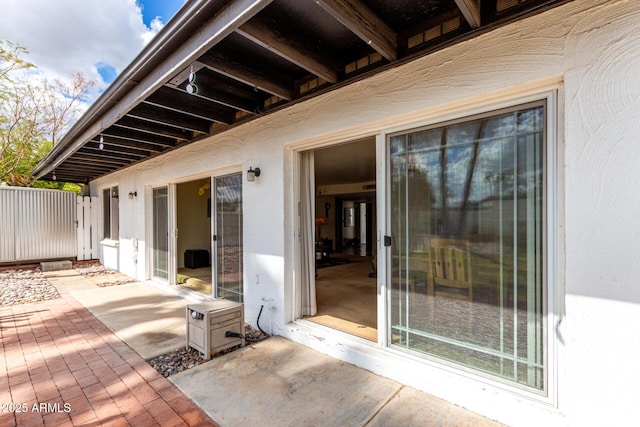 view of patio / terrace with fence