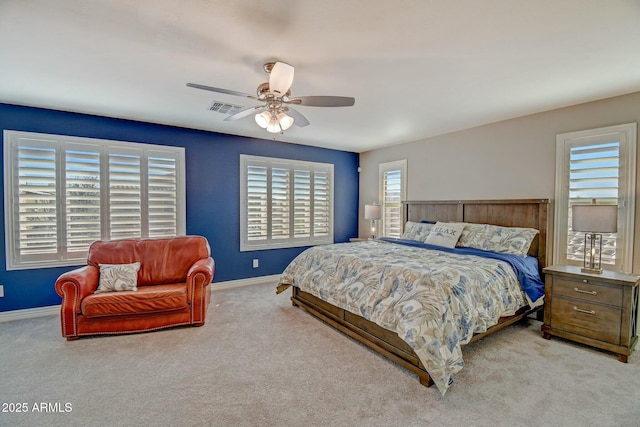 10249 E Kinetic Dr, Mesa, AZ 85212 - carpeted bedroom featuring baseboards and a ceiling fan