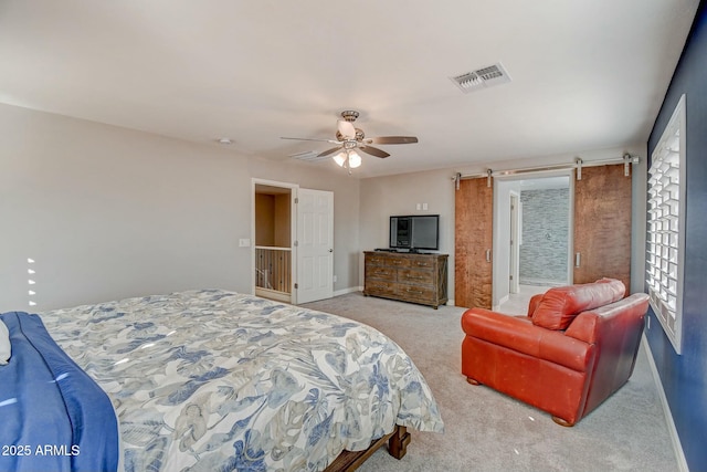 10249 E Kinetic Dr, Mesa, AZ 85212 - bedroom featuring light carpet, baseboards, and ceiling fan