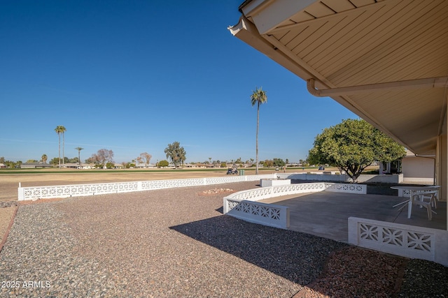 view of yard featuring a patio area