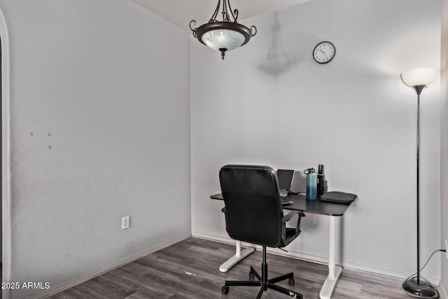 2929 W Yorkshire Dr Unit 2074, Phoenix, AZ 85027 - home office with wood finished floors and baseboards
