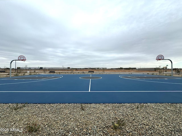 view of sport court with community basketball court