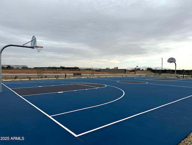 view of basketball court with community basketball court