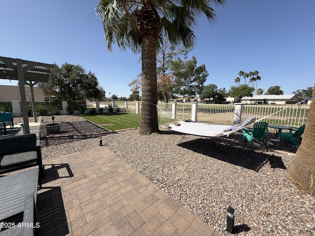 855 S Revolta Cir, Mesa, AZ 85208 - view of patio with a pergola and fence