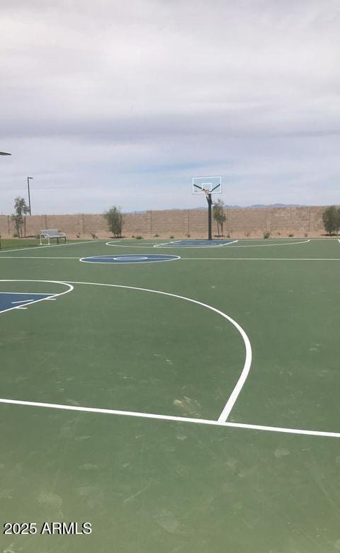 view of basketball court