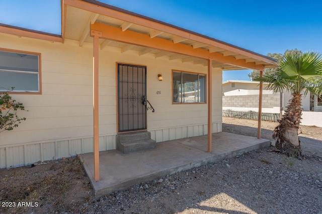 view of property entrance