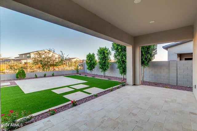 view of patio / terrace with a fenced backyard