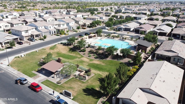 birds eye view of property featuring a residential view