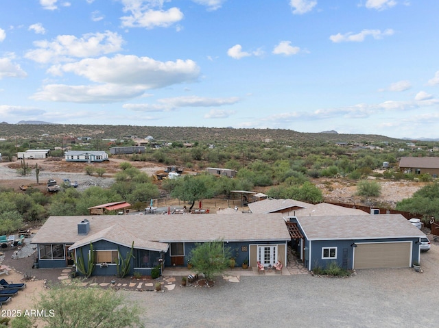 49011 N 7th Ave, New River, AZ 85087 - aerial view of property and surrounding area with a mountain backdrop