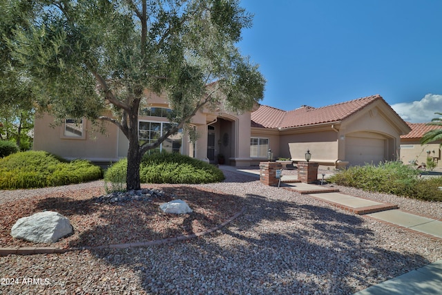 view of front of home featuring a garage