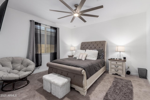 5897 N 195th Dr, Litchfield Park, AZ 85340 - bedroom featuring carpet flooring, baseboards, and a ceiling fan