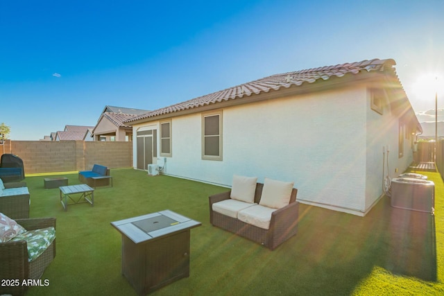 5897 N 195th Dr, Litchfield Park, AZ 85340 - view of yard featuring outdoor lounge area
