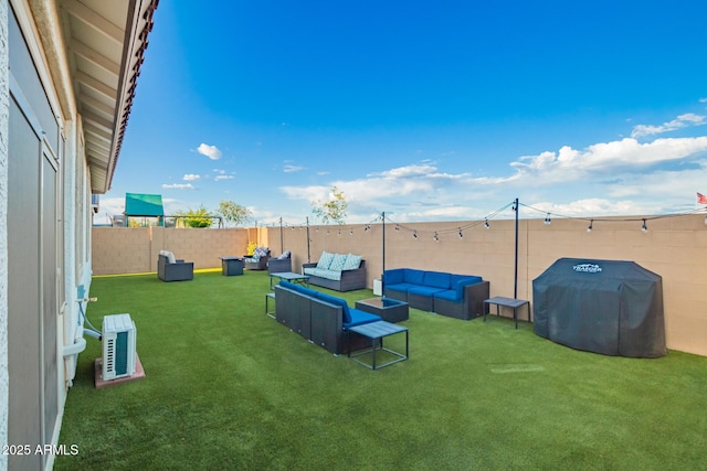 5897 N 195th Dr, Litchfield Park, AZ 85340 - view of yard featuring an outdoor living space