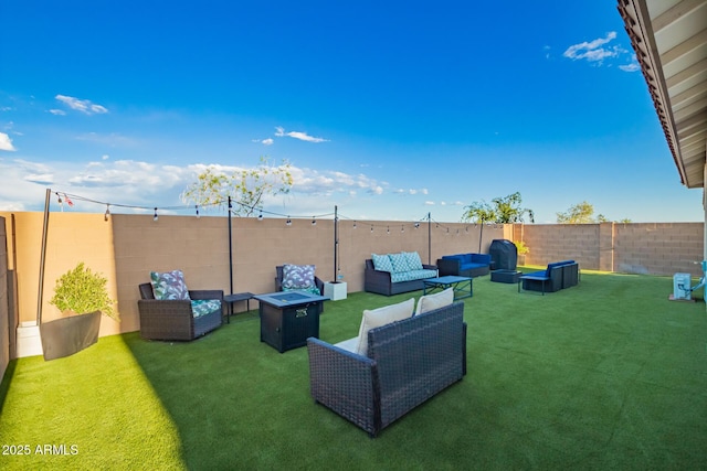 5897 N 195th Dr, Litchfield Park, AZ 85340 - view of yard featuring an outdoor hangout area