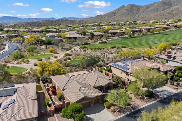 41910 N Long Cove Way, Anthem, AZ 85086 - bird's eye view with a mountain view and a residential view
