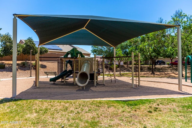 view of communal playground