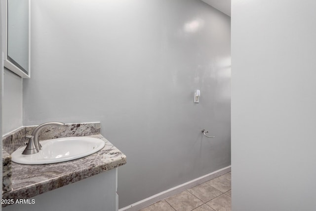 bathroom featuring vanity and tile patterned floors