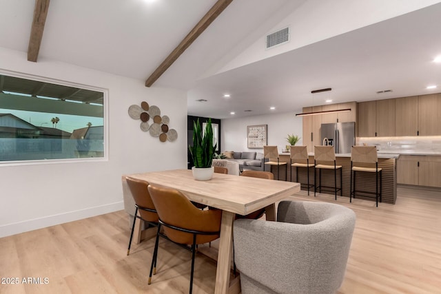 720 E Chilton Dr, Tempe, AZ 85283 - dining area featuring light wood-style flooring and recessed lighting