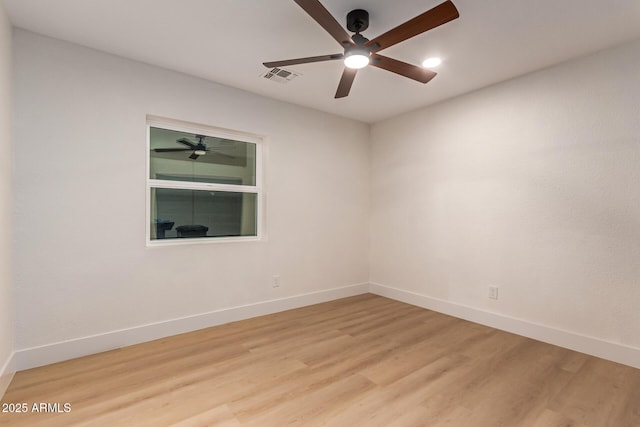 720 E Chilton Dr, Tempe, AZ 85283 - spare room featuring a ceiling fan and light wood-type flooring