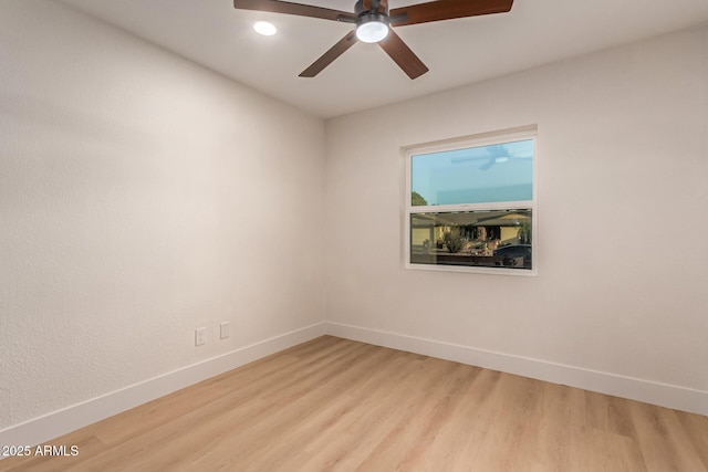 720 E Chilton Dr, Tempe, AZ 85283 - spare room featuring light wood finished floors, recessed lighting, and ceiling fan