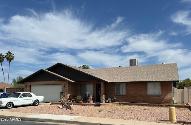 3106 E Grove Ave, Mesa, AZ 85204 - single story home featuring brick siding, a garage, and roof with shingles
