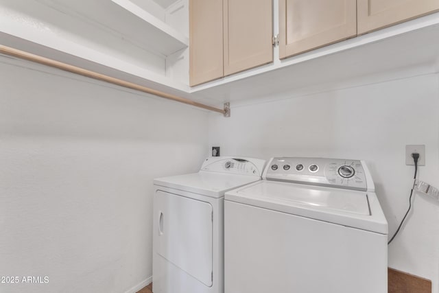 3046 E Dover St, Mesa, AZ 85213 - washroom with cabinet space and washer and dryer