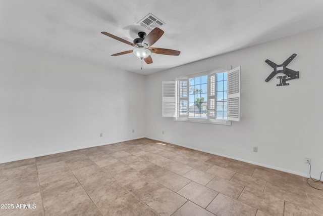 3046 E Dover St, Mesa, AZ 85213 - unfurnished room with a ceiling fan and baseboards