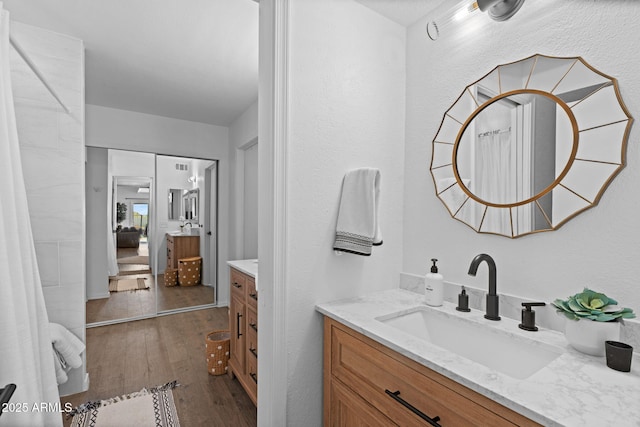 31032 N 66th St, Cave Creek, AZ 85331 - full bathroom with vanity and wood finished floors