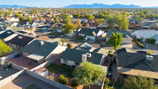 aerial view featuring a mountain view