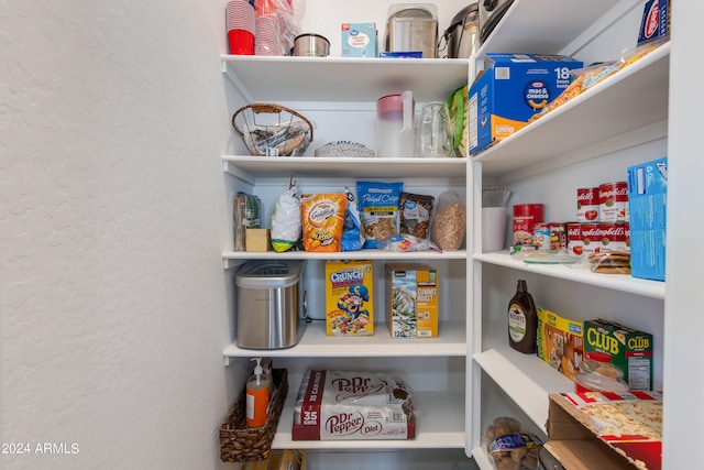 view of pantry