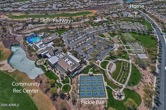 bird's eye view featuring a residential view