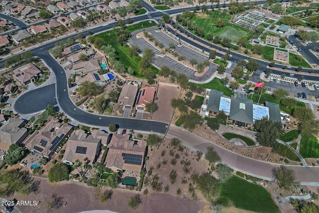 bird's eye view featuring a residential view