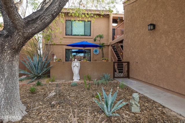 16233 E Rosetta Dr Unit 47, Fountain Hills, AZ 85268 - view of front of property featuring stucco siding and a fenced front yard