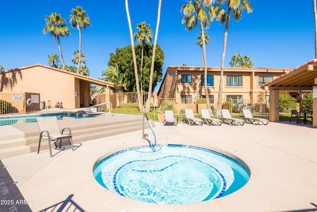 16233 E Rosetta Dr Unit 47, Fountain Hills, AZ 85268 - community pool with a patio and a hot tub