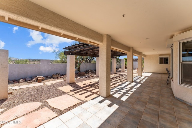 view of patio / terrace with a pergola