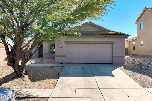 ranch-style house with a garage